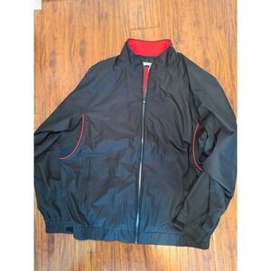 Footjoy DryJoys Tour Collection Men's XL Golf Jacket Windbreaker Full Zip Black